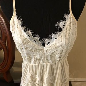 Vacation here you come in this Lacy short-all. New
